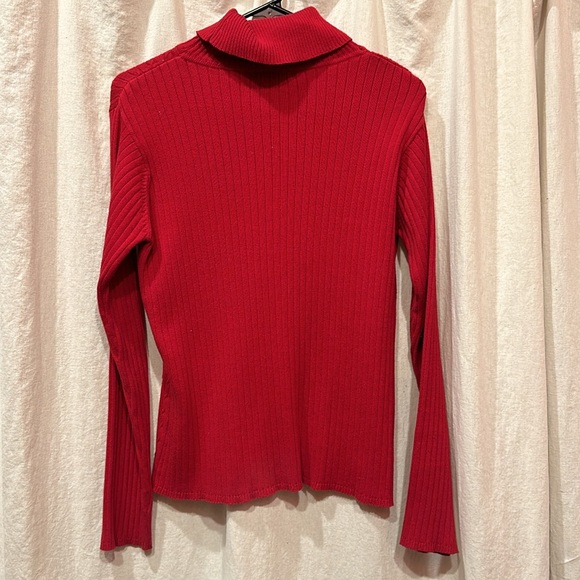 ⚜️ EUC ribbed ESCAPADE turtleneck sweater sz S/M - Picture 3 of 5